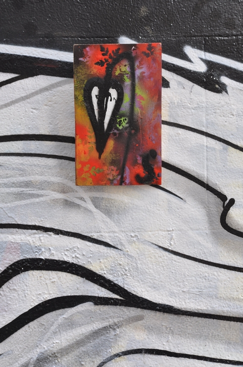 Sean Worrall, Free Art, Found Art, #365artdrops, leaf, Shoreditch, Street Art, 