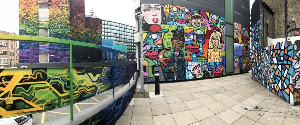 Streetart, Shoreditch, ShoreditchStreetArtTours, LondonStreetArt, LondonArtTours, LondonStreetArtTours, , Streetartist, portraits, Collaboration, Autone, Neist, TIzer, Hunto, DRT, Sam Kerridge