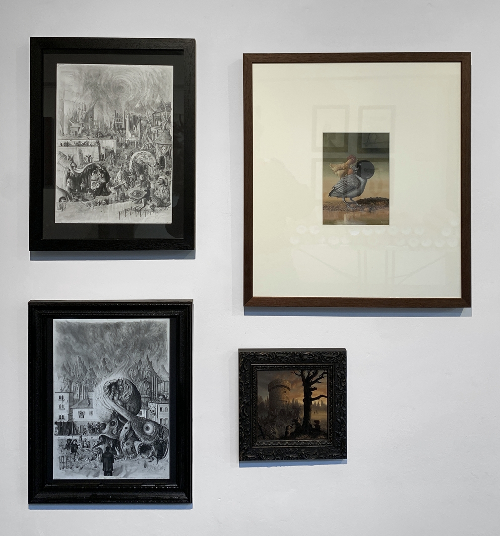 Art in the group show New Surrealism: Ed Hicks Enigma Perspiscere Roncho